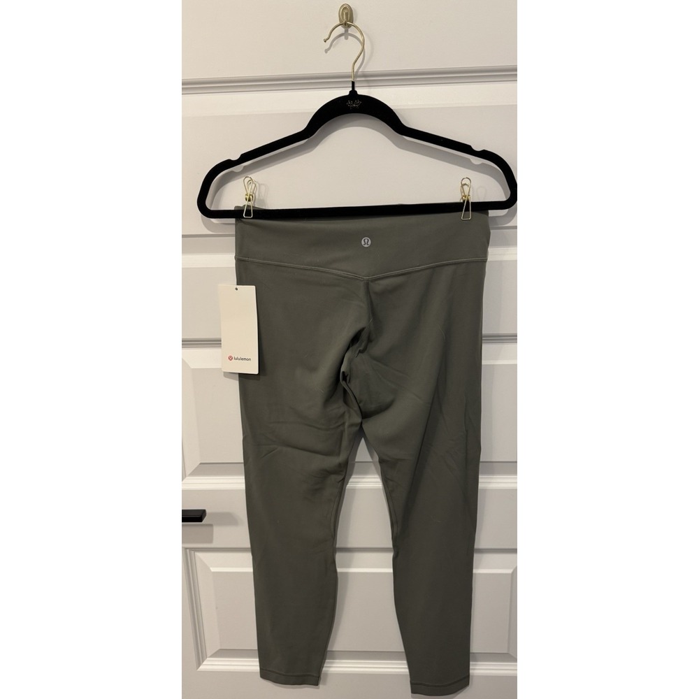 LULULEMON Align Low-Rise Pant 25 Leggings Size 8 Green Lycra Stretch Yoga Sage - Picture 3 of 5